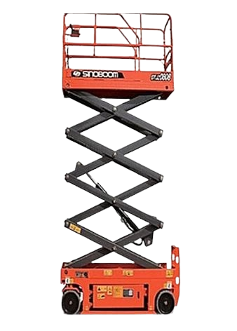 Location de nacelle ciseau 12 mètres électrique 4x4 Sinoboom